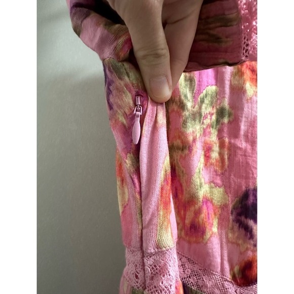 loveshackfancy Mariata Floral Lace Trim Maxi Dress Size 6 - Picture 13 of 13